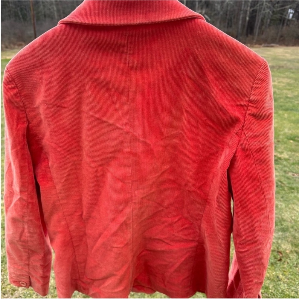 L.L. Bean Red/Orange Corduroy Blazer - Picture 9 of 9